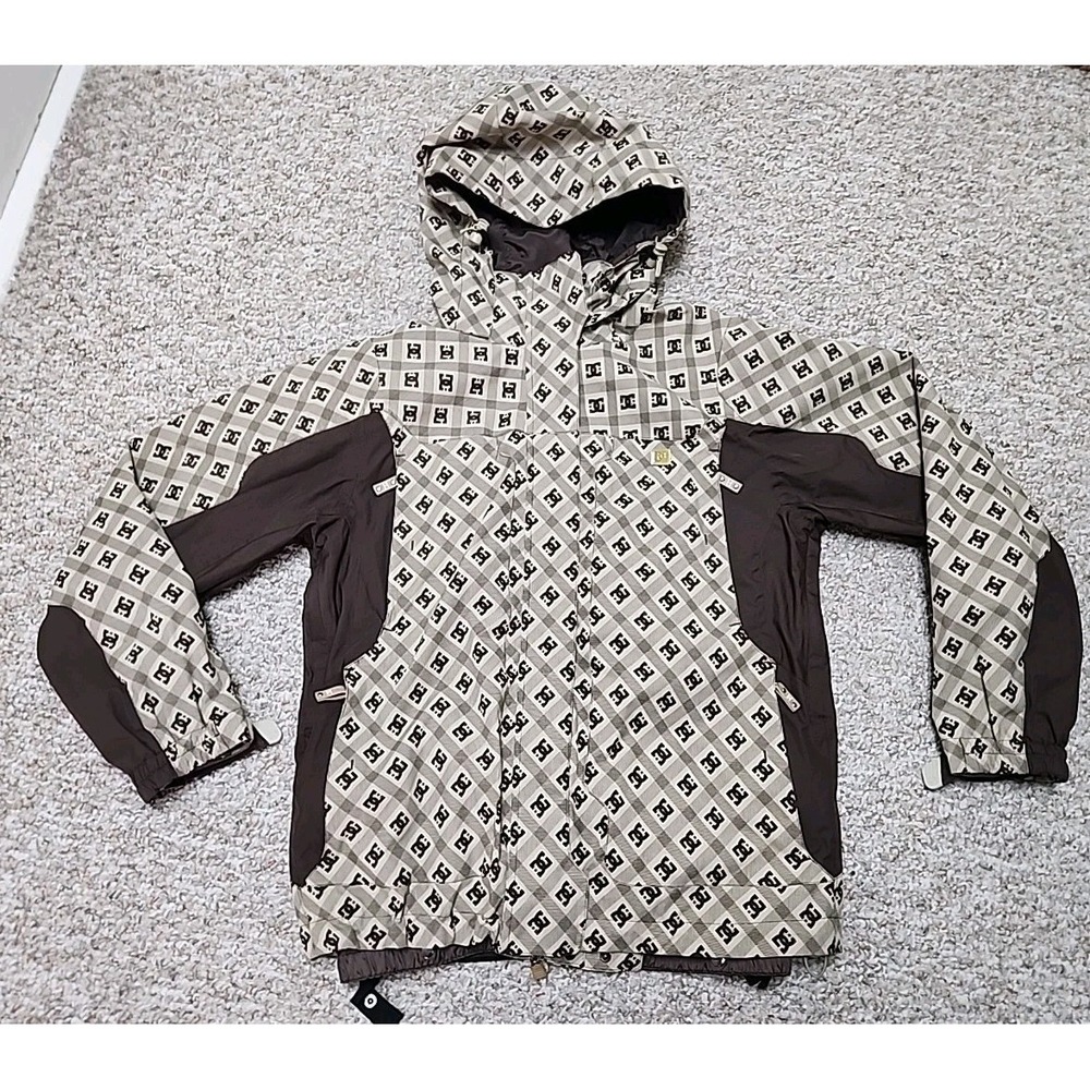 DC Exotek 5000 Series Hooded Full Zip Heavy‎ Ski Snowboarding Jacket AOP Medium